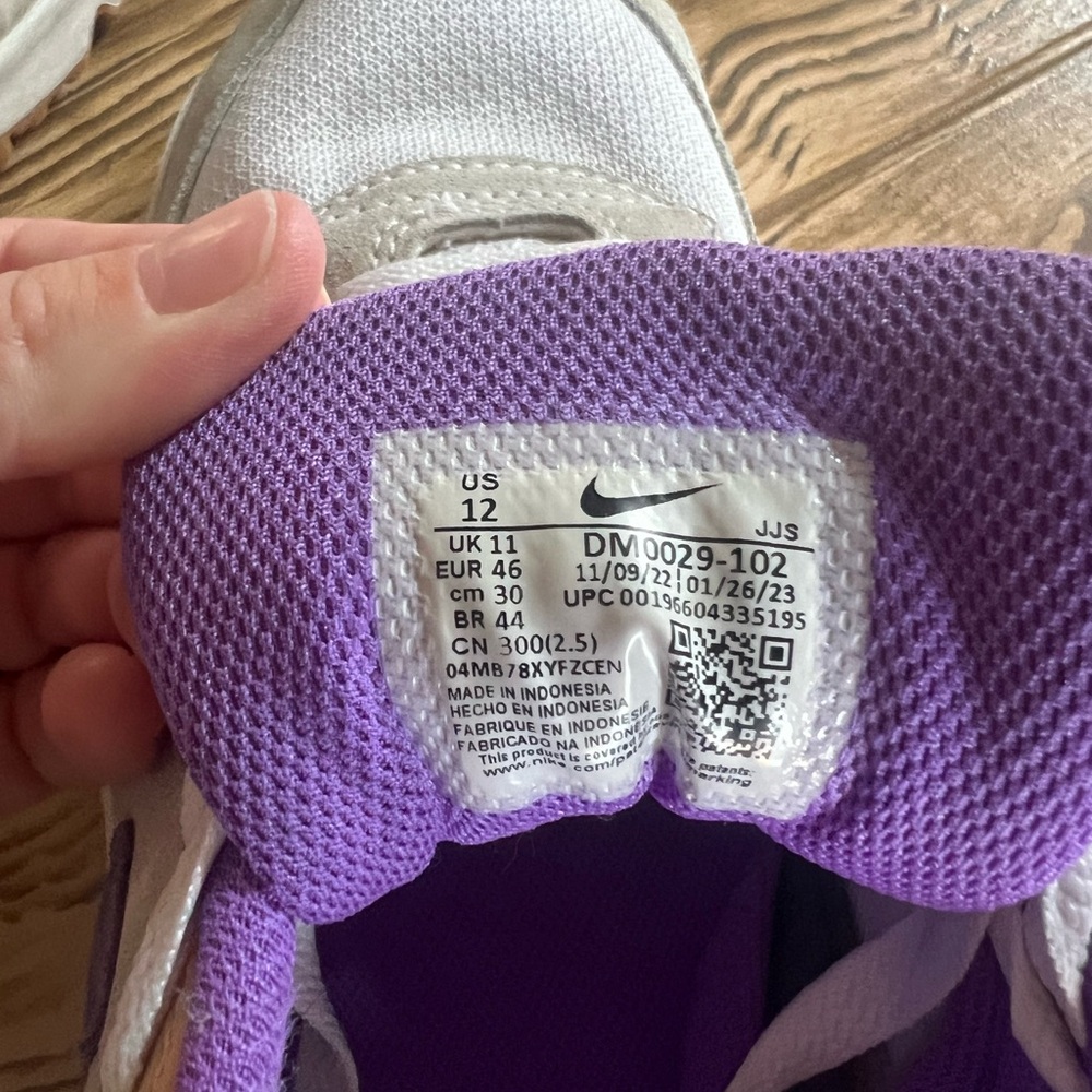 Nike Air Max Sneakers - White, Purple, Tan - Picture 6 of 6